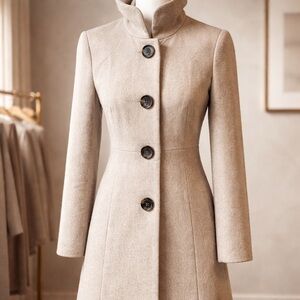 J.Crew Beige Women's Wool Blend Coat